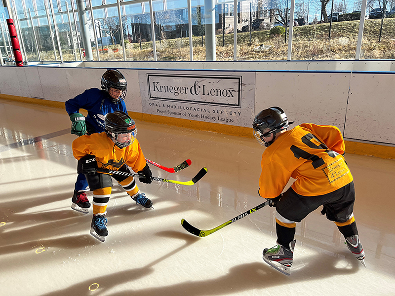 Sponsor photo - Krueger & Lenox - youth ice hockey 2022